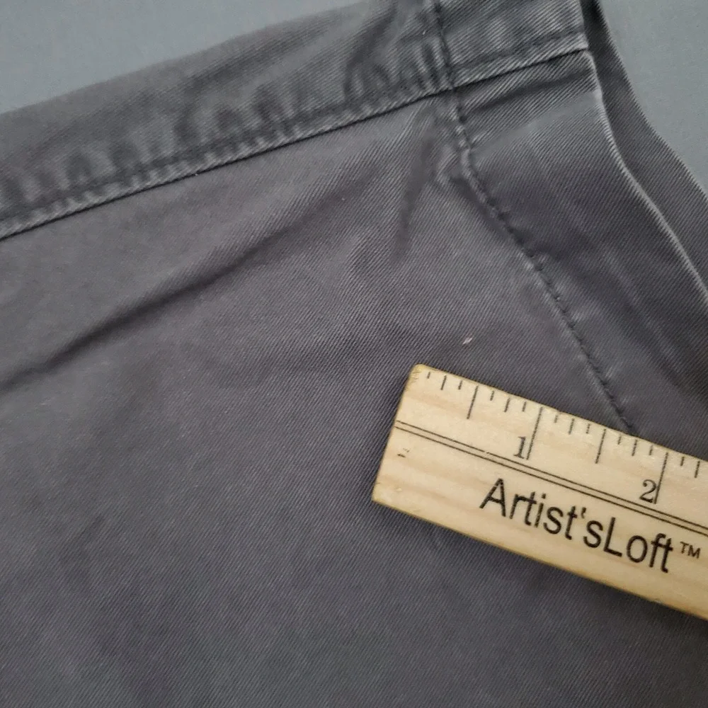Banana Republic‎ Mens 34 Charcoal Gray Cotton Chino Shorts Casual Solid